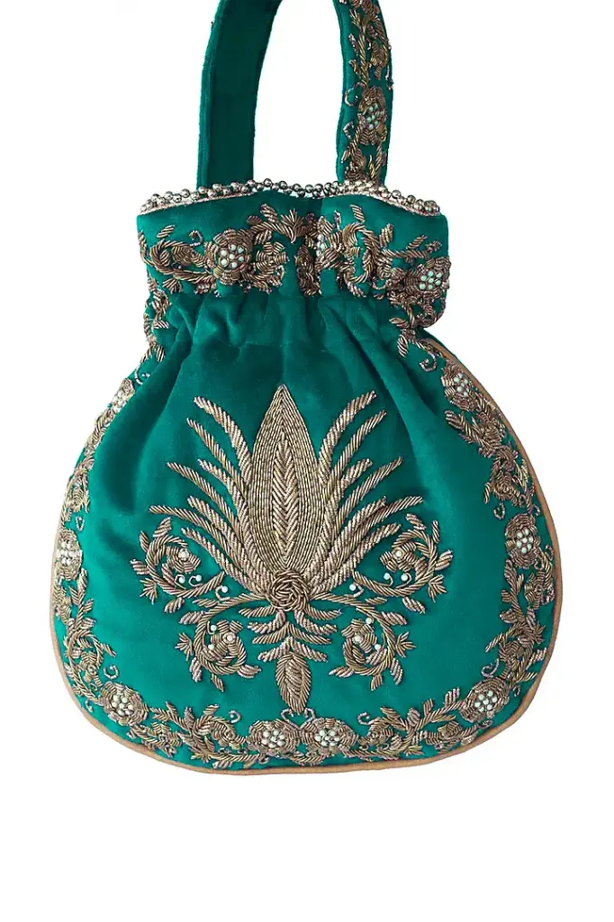 Zardozi Embroidered Potli Bag